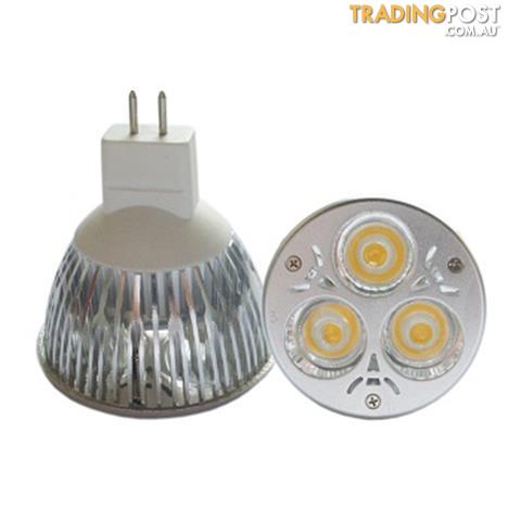 TEST - 12V (MR16) - 3W Spotlight - Cool  - (Dimmable)