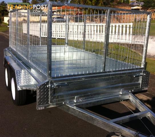 TRAILERS DIRECT dual axle caged trailer gal