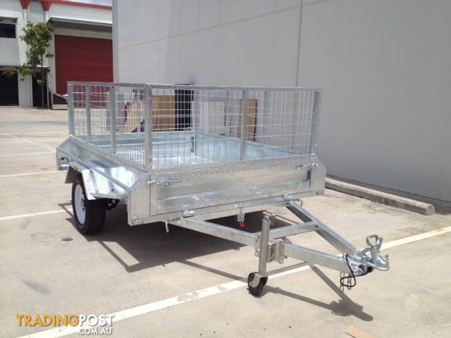 TRAILERS DIRECT dual axle caged trailer gal