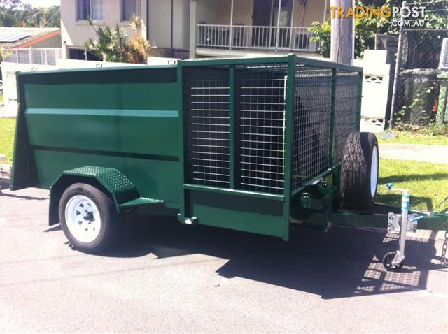 NEW MOWING CONTRACTORS TRAILER WITH REAR ACCESS RAMP
