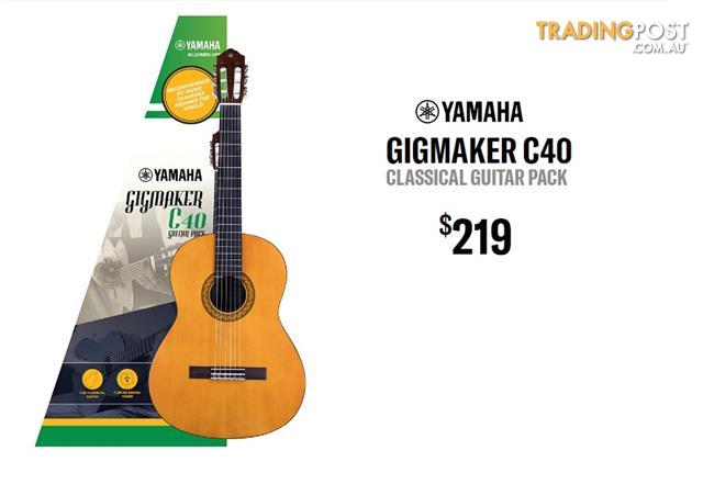 Yamaha Gigmaker Guitar C40 Pack Academy C Series Classical Acoustic