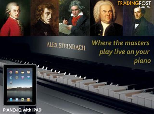 Alex Steinbach Regal  lifestyle iQ grand piano with iPad 