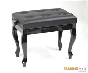 Piano Bench / ~ Piano Stool ~ CABRIOLET LEGS - BLACK Piano Bench / ~ Piano Stool ~ CABRIOLET LEGS - BLACK