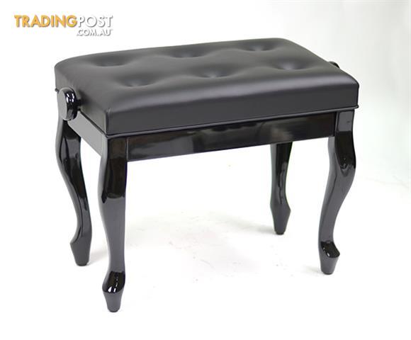 Piano Bench / ~ Piano Stool ~ CABRIOLET LEGS - BLACK Piano Bench / ~ Piano Stool ~ CABRIOLET LEGS - BLACK