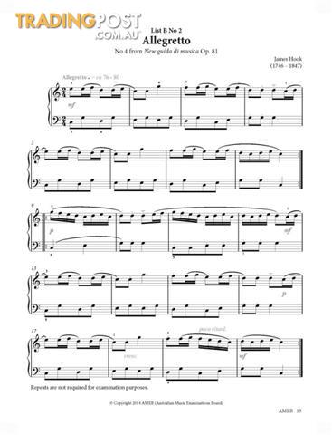  AMEB Piano Series 17 Grade Book -  Preliminary