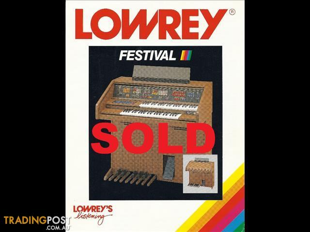lowrey organ festival