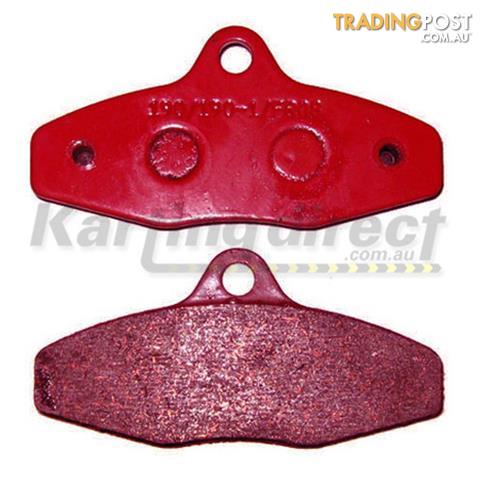 Go Kart Brake Pads  Suit 4 Spot Brakes  RED MEDIUM - ALL BRAND NEW !!!