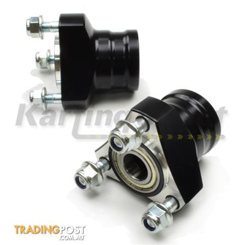 Go Kart Front Mini Hub  Black medium Suit 17mm x 55mm Stub Axles each - ALL BRAND NEW !!!