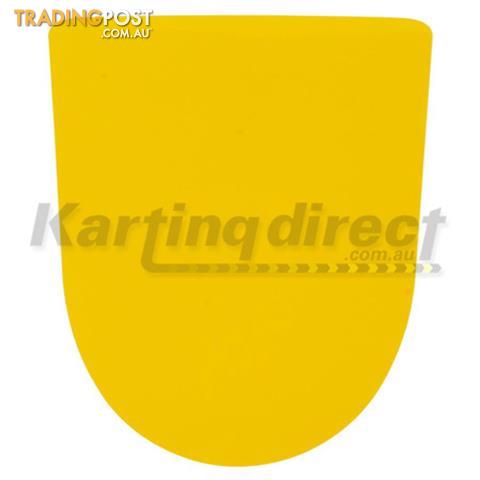 Go Kart Yellow Front Nassa Panel Number Plate Sticker - ALL BRAND NEW !!!