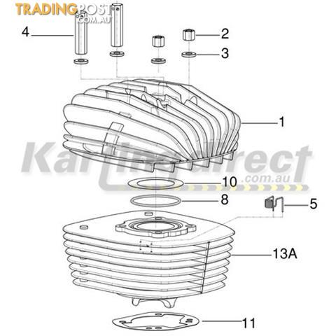 Go Kart KA100  COPPER HEAD GASKET 0.10 - ALL BRAND NEW !!!