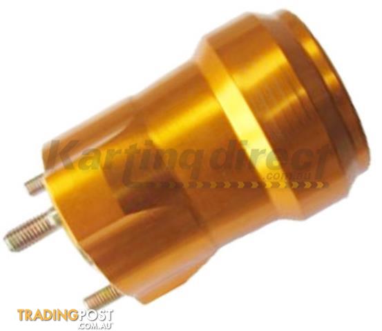 Go Kart Rear Hub  Suit 50mm Axle  90mm Long  Gold Anodised - ALL BRAND NEW !!!