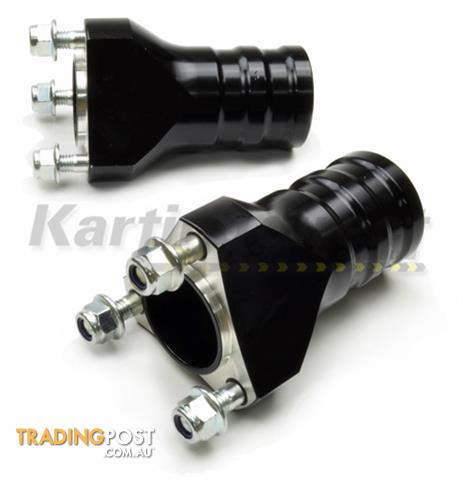 Go Kart Front Hub 17mm x 90mm Black  Black Large Suit 17mm x 55mm Stub Axles each - ALL BRAND NEW !!!