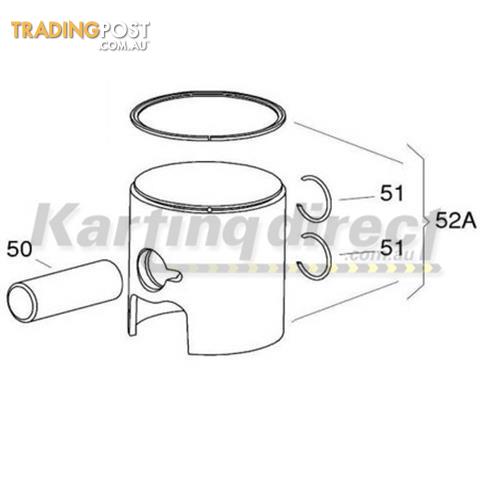 Go Kart X30 4,27 v omplete green PISTON          IAME Part No.: BP-25086-CV - ALL BRAND NEW !!!