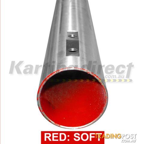 Go Kart Axle Prodezine 40mm 1040mm Soft  RED Standard 8mm 2 Peg Keyways - OTK Compatible ( not included ) - ALL BRAND NEW !!!