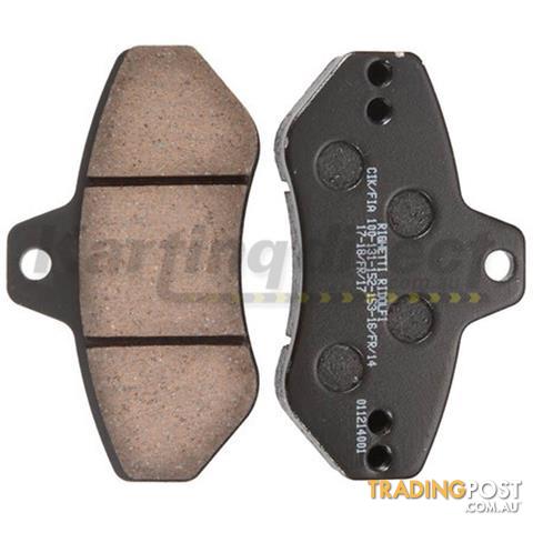 Go Kart Brake Pad to suit Rigetti Ridolphi 2 and 4 spot brakes   Part No. K183 BLACK SET OF 2  Hard - ALL BRAND NEW !!!