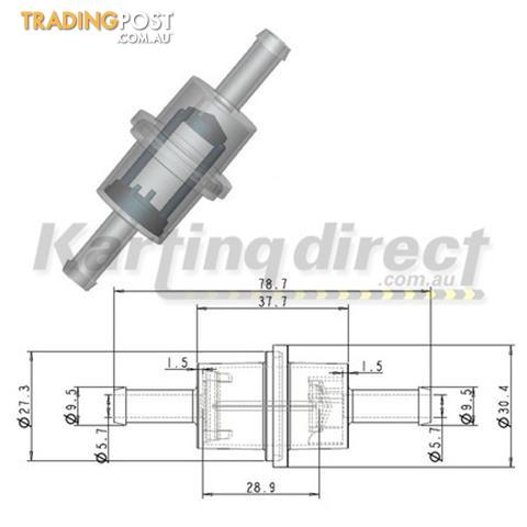 Go Kart 6 GO KART FUEL FILTERS  HIFLOW  NEW 2013 KARTELLI CORSE BRAND - ALL BRAND NEW !!!