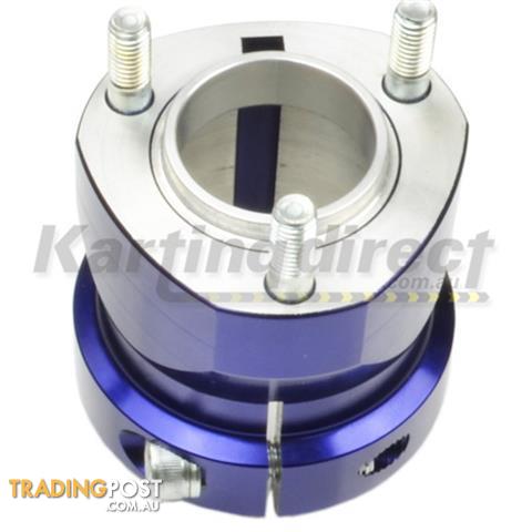 Go Kart Rear Hub set  Suit 50mm Axle  70mm long  Blue Anodised - ALL BRAND NEW !!!