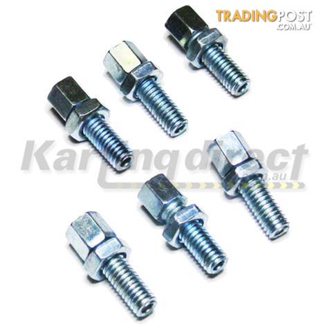 Go Kart GO KART CABLE ADJUSTORS  5 PACK  M6x30mm BRAKE/ CLUTCH OUTER CABLE - ALL BRAND NEW !!!