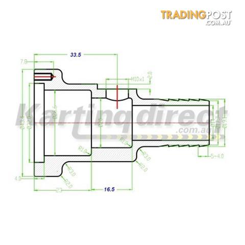 Go Kart Inline Thermostat  Kartelli Corse 45 degree - ALL BRAND NEW !!!