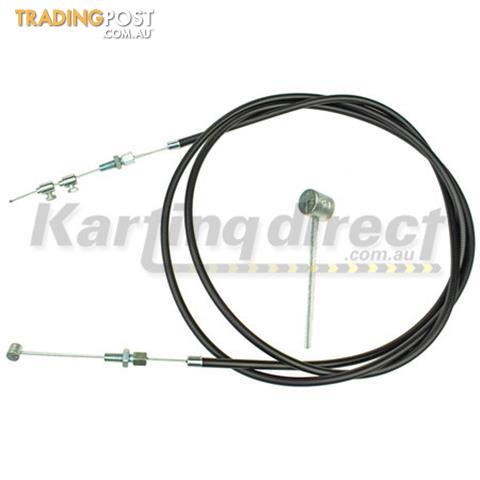 Go Kart Brake Cable Round End Kit Inner Cable 1900mm Includes clamps and adjusters - ALL BRAND NEW !!!