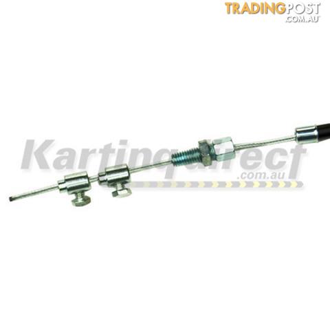 Go Kart Brake Cable Round End Kit Inner Cable 1900mm Includes clamps and adjusters - ALL BRAND NEW !!!