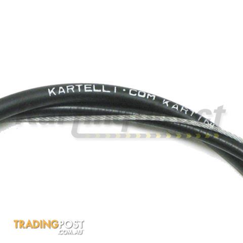 Go Kart Accelerator Cable  Lug  Black  Long - ALL BRAND NEW !!!