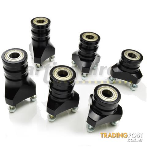 Go Kart Front Mini Hub Set Black Medium Suit 17mm x 75mm stub axles - ALL BRAND NEW !!!