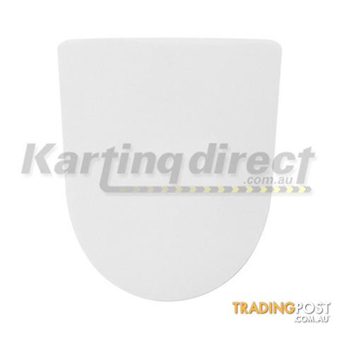 Go Kart Front Nassa Panel Number Plate Sticker White - ALL BRAND NEW !!!
