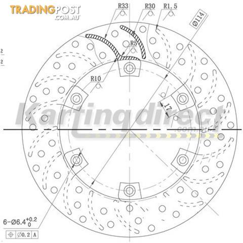 Go Kart Brake Disc 210mm x 12mm - ALL BRAND NEW !!!