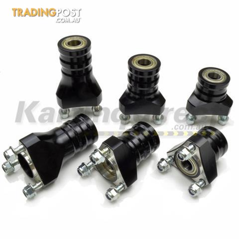 Go Kart Front Mini Hub Set Black Medium Suit 17mm x 90mm stub axles - ALL BRAND NEW !!!