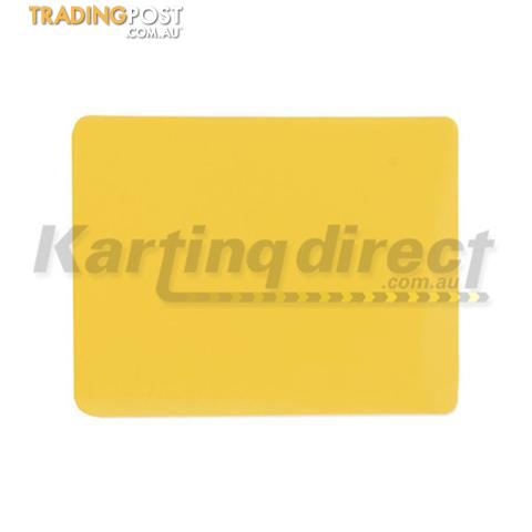 Go Kart Yellow  Side Pod Number Plate Sticker - ALL BRAND NEW !!!
