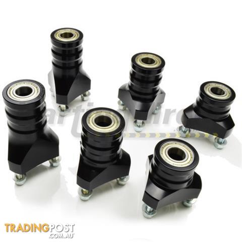 Go Kart Front Mini Hub Set Black Medium Suit 17mm x 55mm stub axles - ALL BRAND NEW !!!