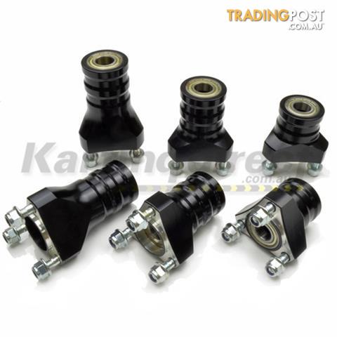 Go Kart Front Mini Hub Set Black Medium Suit 17mm x 55mm stub axles - ALL BRAND NEW !!!