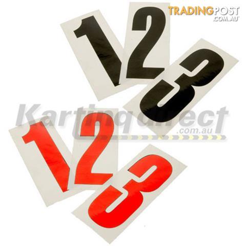 Go Kart Number 0 decal  Small red sticker  Suit side pods - ALL BRAND NEW !!!