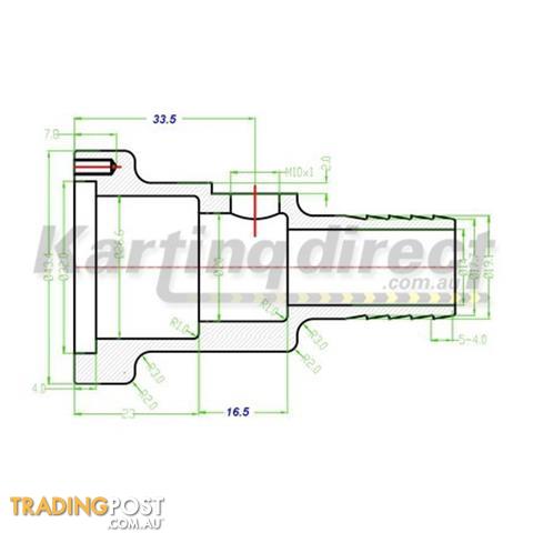 Go Kart Inline Thermostat  Kartelli Corse 90 degree - ALL BRAND NEW !!!