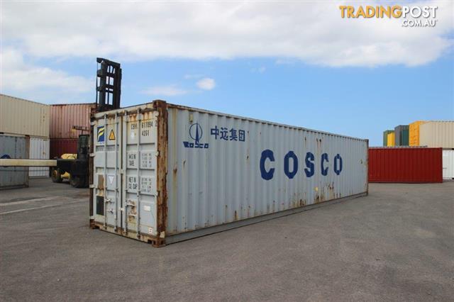 Used 40ft  Shipping  Containers  Bundaberg From 4100 GST