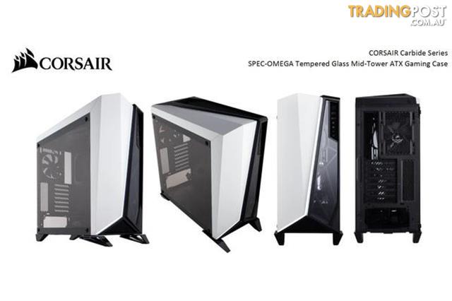 Corsair Carbide Spec Omega Mid Tower Tempered Glass Gaming Case Black And White Pr Embargo Official Announcement Date 09 Jan 18