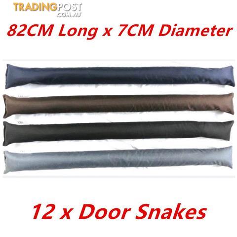 12 X Plain Color Door Snake Saw Dust N Rock Filled Draft