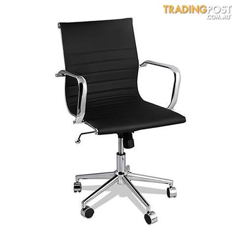 Eames Replica Pu Leather Executive Designer Office Chair Black