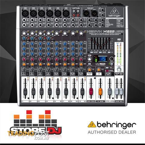 Behringer xenyx x1222usb 12 input usb audio mixer with effects Behringer Xenyx X1222usb 12 Input Mixer W Fx Usb