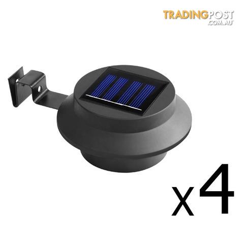 4 X Led Solar Powered Fence Gutter Light Garden Yard Wall Pathway 4 X Led Solar Powered Fence Gutter Light Garden Yard Wall Pathway Outdoor Lamp