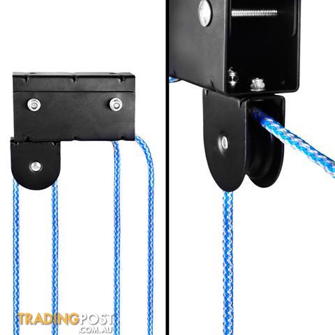 hoist pulley lift ceiling kayak system rope garage storage bike rack 60kg ka