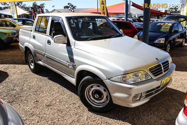 2006 SSANGYONG MUSSO SPORTS 4X4  DUAL CAB PUP