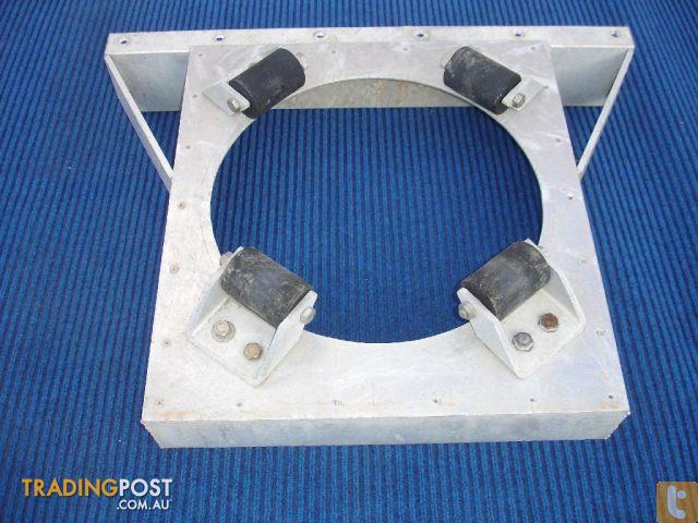 Pontoon Pile Brackets -  Aluminum 4 x Wheel - Second Hand