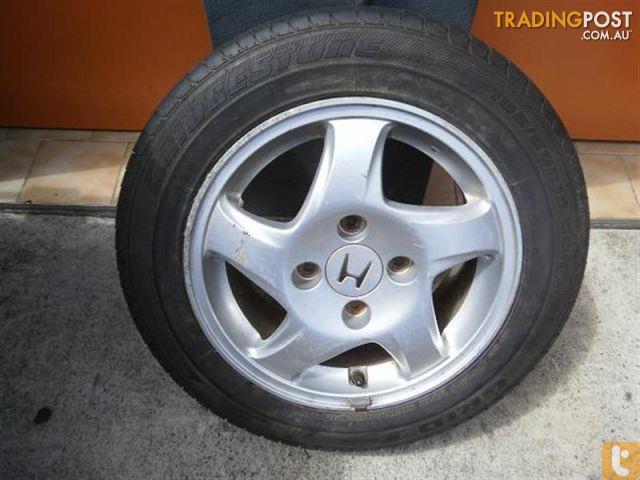 WHEELS & TYRES HONDA PRELUDE 15" GENUINE ALLOY WHEELS