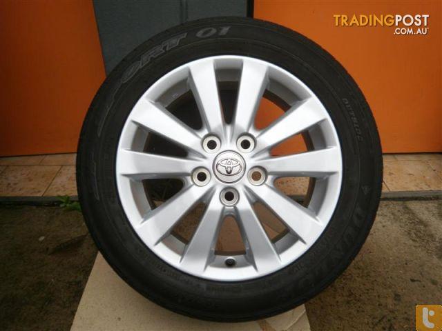 WHEELS TYRES TOYOTA COROLLA LEVIN 16 GENUINE ALLOYS