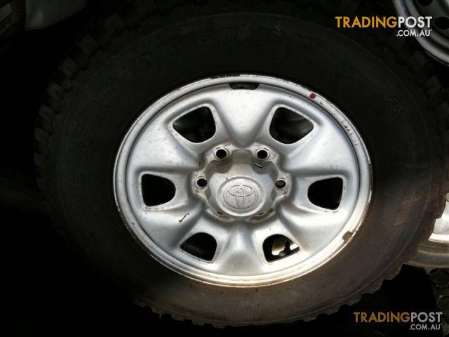 TOYOTA HILUX SR 16 INCH STEEL RIMS AND TYRES
