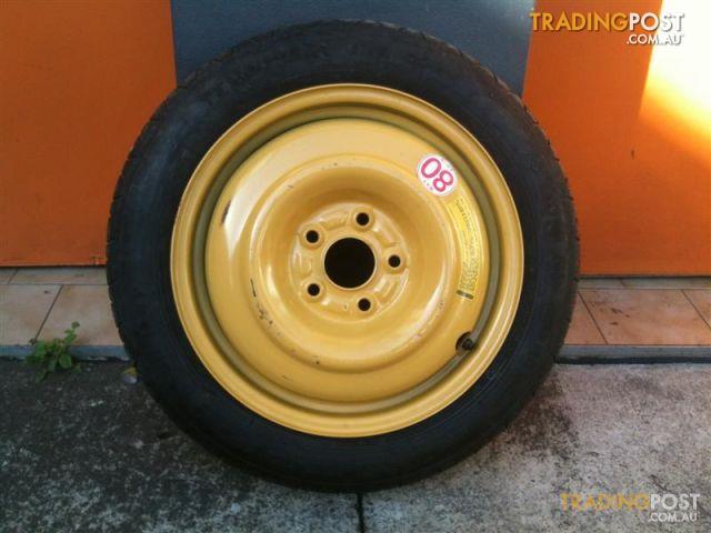TEMPORARY 16 INCH SPARE WHEEL AND TYRE 63mm CENTREBORE