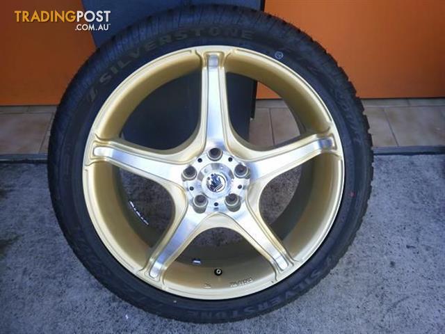 WHEELS & TYRES KONIG TROUBLE 17INCH GOLD 17INCH