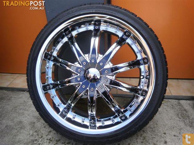 WHEELS & TYRES VCT 20 INCH CHROME ALLOY WHEELS